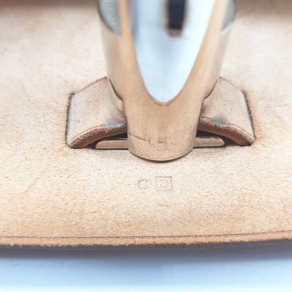 HERMES 2WAY Hand Bag HerbagMM Shoulder Bag Toile Officier/Leather Brown/Natural - Picture 2 of 12